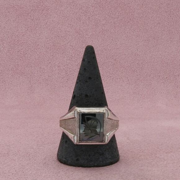 Sterling Other - sterling silver mens vintage intaglio trojan warrior ring size 12.5